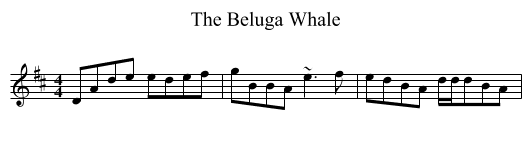 The Beluga Whale - staff notation