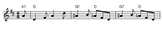 The Bent Pin - staff notation