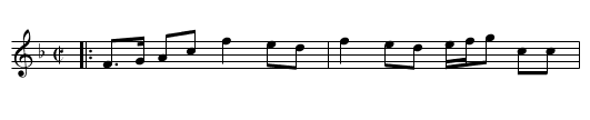 the Berks of Abergelde - staff notation