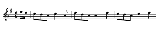 The Besom in Bloom  (jig)     0797 - staff notation