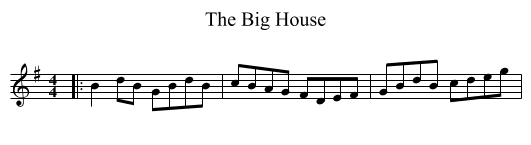 The Big House - staff notation