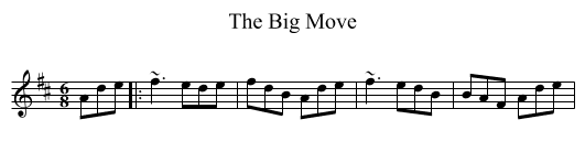 The Big Move - staff notation