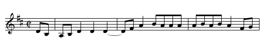 the Big Mule - staff notation