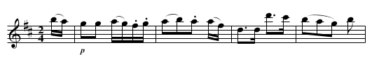 The BIRD CATCHER - staff notation