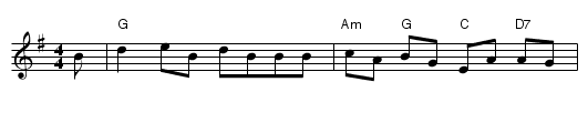 The Bird in the Tree - staff notation