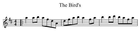 The Bird's - staff notation