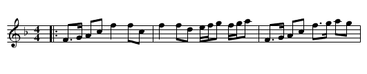 The Birks of Aberfeldy - staff notation