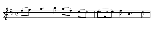 the BIRKS OF INVERMAY - staff notation