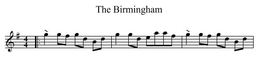 The Birmingham - staff notation