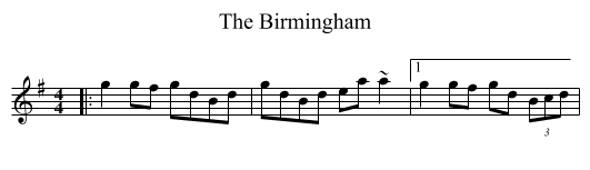 The Birmingham - staff notation