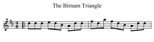 The Birnam Triangle - staff notation