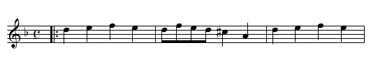 the Birth Night - staff notation