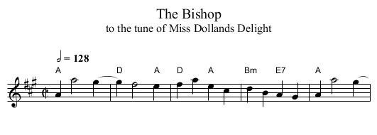 The Bishop - staff notation