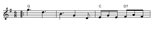 the Bishop - staff notation