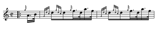 THE BLACK BEAR HORNPIPE - staff notation