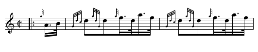 THE BLACK BEAR HORNPIPE - staff notation