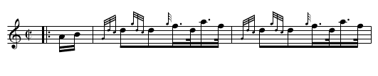 The Black Bear - staff notation