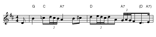 The Black Bird - staff notation