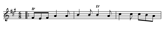 The Black Joke - staff notation