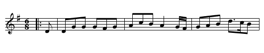 The Black Joke - staff notation