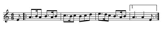The Black Nag - staff notation