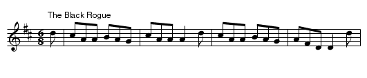 The Black Rogue / The Piper's Chair - staff notation