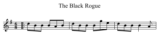 The Black Rogue - staff notation