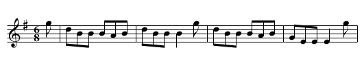 The Black Rogue - staff notation