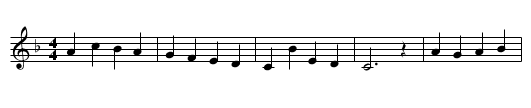 The Black Sheep - staff notation