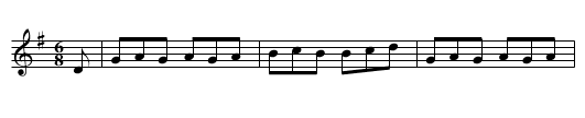 the Black Slovin - staff notation