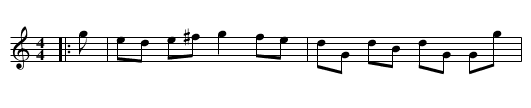 The Black Snuff Mull - staff notation
