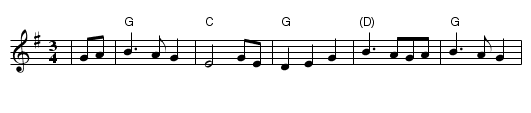 the Blackbird - staff notation