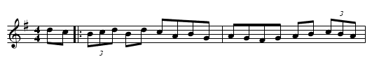 The Blackbird - staff notation