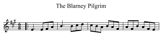 The Blarney Pilgrim - staff notation