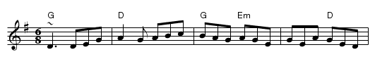 The Blarney Pilgrim - staff notation