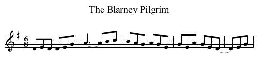 The Blarney Pilgrim - staff notation