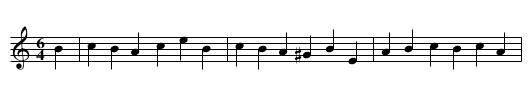 The Bleeding Heart - staff notation