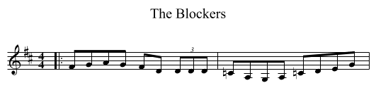 The Blockers - staff notation