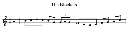 The Blockers - staff notation