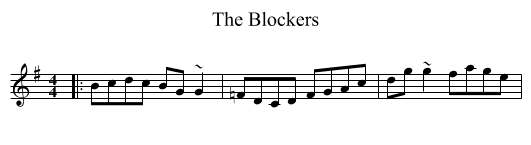 The Blockers - staff notation