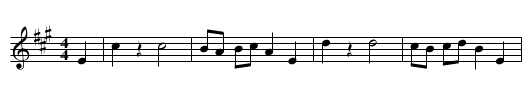 The Blooms of Bon Accord - staff notation