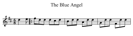 The Blue Angel - staff notation