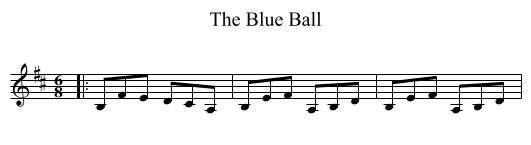 The Blue Ball - staff notation