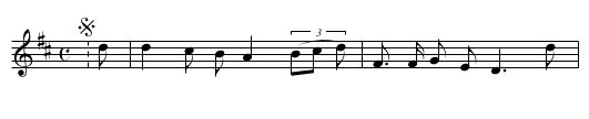 The Blue Bell of Scotland - staff notation