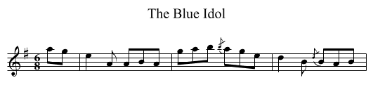 The Blue Idol - staff notation
