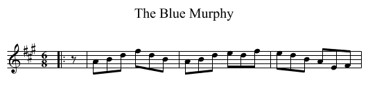 The Blue Murphy - staff notation