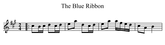 The Blue Ribbon - staff notation