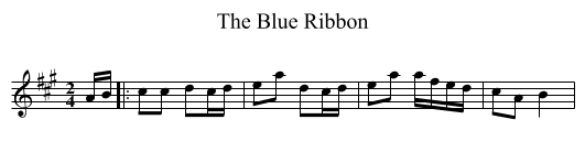 The Blue Ribbon - staff notation