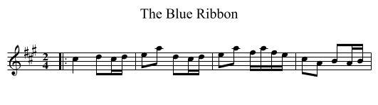 The Blue Ribbon - staff notation