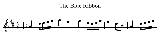 The Blue Ribbon - staff notation
